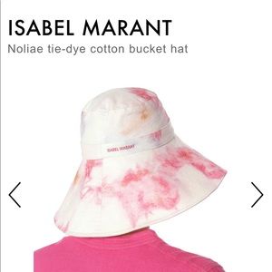 Isabel Marant Tie Die Cotton Slouchy BucketHat